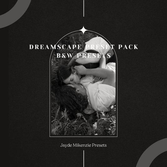 B&W JMP Dreamscape Preset Pack- Filmy Black and White Lightroom and Camera RAW Presets